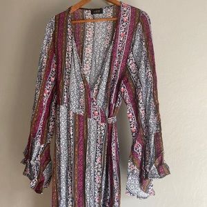 Anthro Wrap dress Saachi